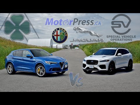 2019 Alfa Romeo Stelvio Quadrifoglio Vs 2019 Jaguar F-Pace SVR | The High Performance SUV Battle