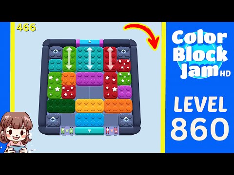 Color Block Jam Level 466 (860) Solution Walkthrough