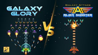 Galaxy Shooter Vs. Galaxy Attack Compare Gameplay | Best Offline Space Shooting Games