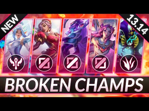 3 BROKEN Champions for EVERY ROLE (UPDATED!) - CHAMPS to MAIN for FREE LP - LoL Guide (Patch 13.14)