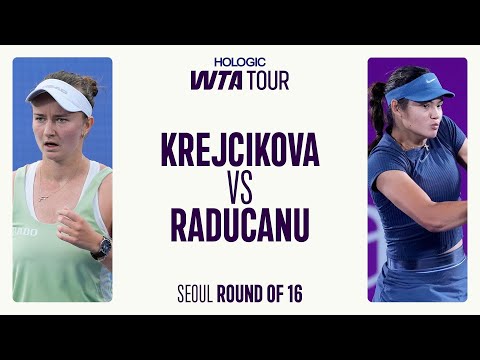 Barbora Krejcikova vs. Emma Raducanu | 2025 Seoul Round of 16 | WTA Match Highlights
