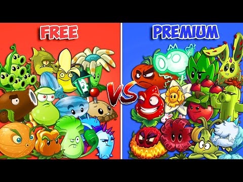 Team FREE vs PREMIUM - Who Will Win? - PvZ 2 Team Plant Vs Team Plant