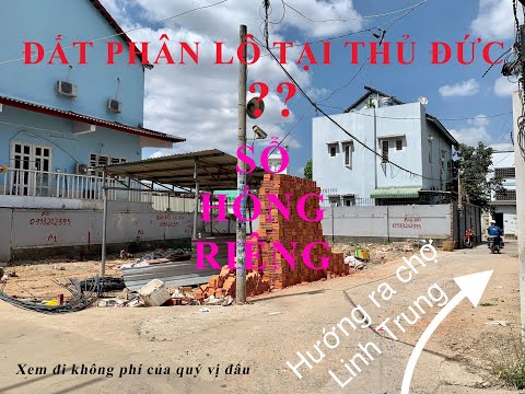 Dự án phân lô Đường Linh Trung - Duy nhất 1 dự án ở Linh Trung