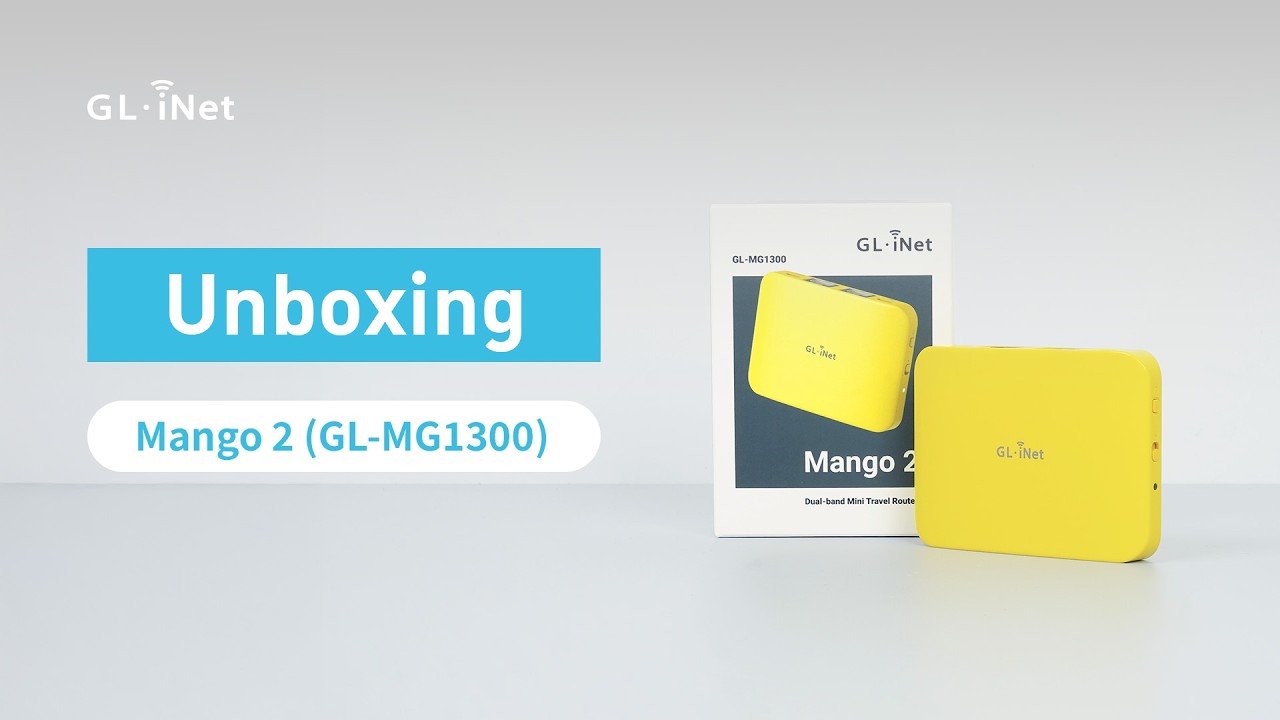 Apertura della confezione di Mango 2 (GL-MG1300) | Mini router da viaggio dual-band