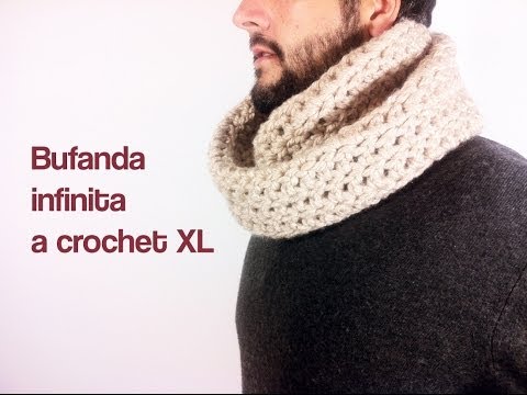 Cómo tejer una bufanda infinita a ganchillo / crochet
