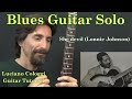 Blues Guitar Solo - She devil (Lonnie Johnson) Luciano Cologgi guitar tutorial