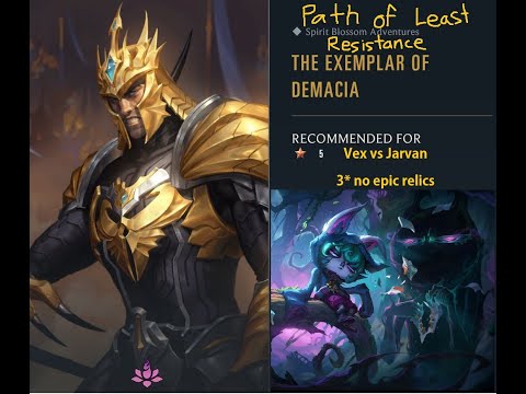 Vex (3 star no epic) vs Jarvan IV - The Exemplar of Demacia - Legends of Runeterra