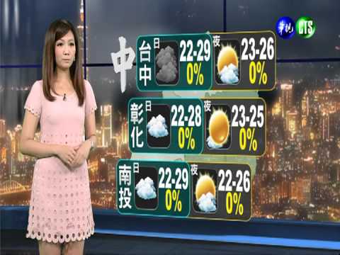 2013.11.03華視晚間氣象 邱薇而主播