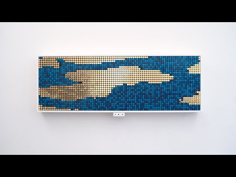 Rio Sky (Flip-Discs Kinetic Artwork)