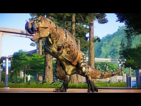 🌍 Jurassic World Evolution  - Acrocanthosaurus Vs Albertosaurus Breakout and Fight!