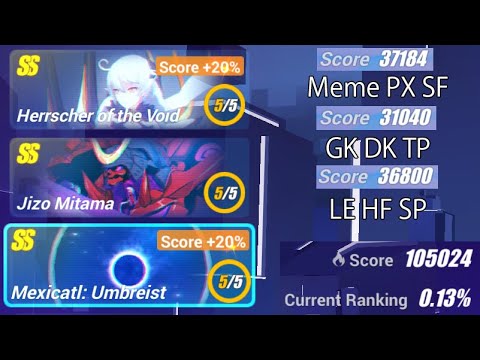 [HI3SEA] Memorial W14 - HoV(37184/30986); Jizou(31040); Ball (30666) - Exalted