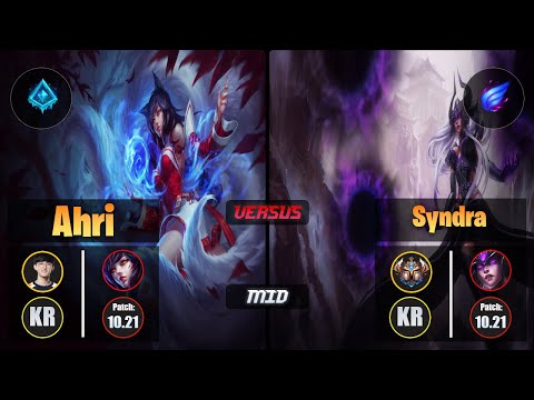 Naehyun AHRI (Mid) [Glacial Augment] VS SYNDRA - Challenger KR Patch 10.21