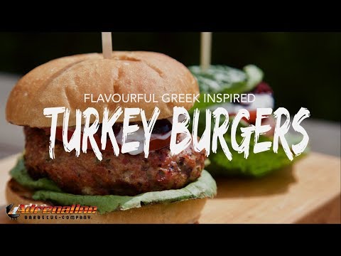 Grilled Turkey Burger Recipe - How to Make Greek Turkey Burgers on the Weber Kettle