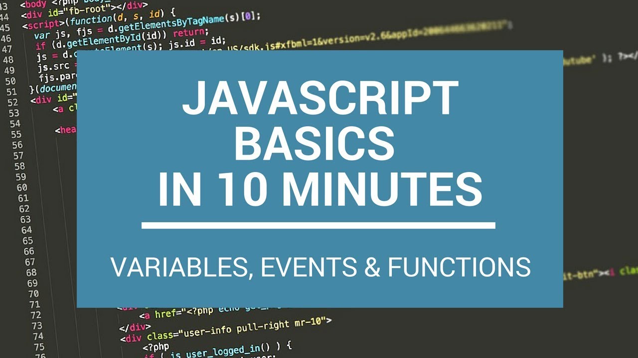 JavaScript Basics in 10 Minutes