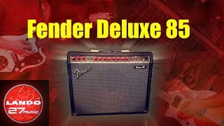 Video thumbnail for Fender Deluxe 85 - Red Knob retro amp demo/review by Landon Bailey