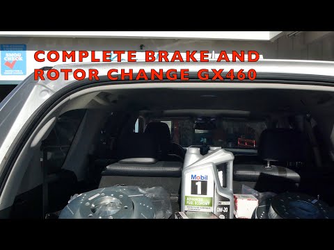 2017 LEXUS GX460 FRONT AND REAR ROTOR AND BRAKE REPLACEMENT