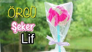 ÖRGÜ ŞEKER LİF - KNIT LOLLY BATH SCRUBBIES / hediyelik örgü modelleri / Figen Ararat