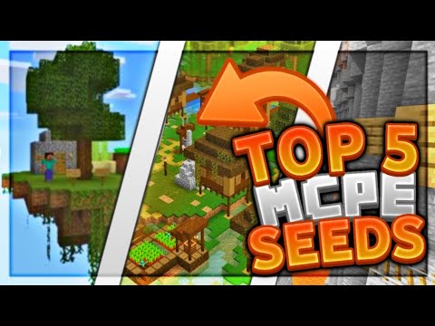 Top 5 MCPE Seeds 2020 1.14+ / Villages, Mansions, Diamonds / Minecraft Bedrock Edition