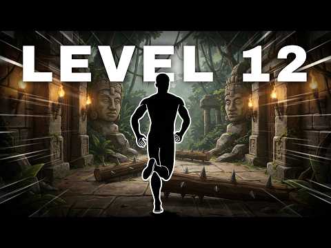 RUN FROM THE GIANT BOULDER!  Immersive Interactive Warm Up (Level 12) 🗿💨