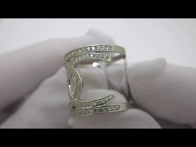 Срібна каблучка "Chanel" кжх71 Відео огляд