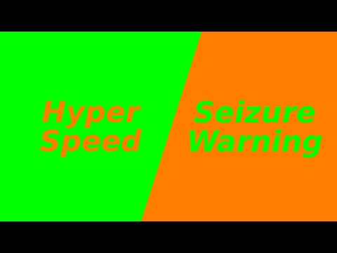 Hyper Speed Flashing Color Changing - Orange Green Screen [10 Minutes SEIZURE WARNING]