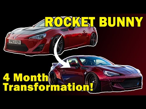 GT86 - Zero to Hero Transformation - 4 Months of V2 Rocket Bunny Widebody Install in 20 minutes.