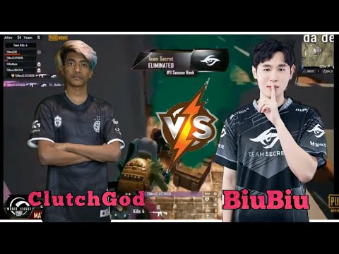ClutchGod Vs BiuBiu PMWL | TSM Entity Vs Team Secret | Clutch god 1 Vs 4 Wipe | PMWL