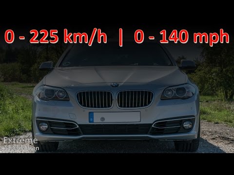 BMW F11 520d Facelift // Acceleration 0 - 225 km/h Vmax