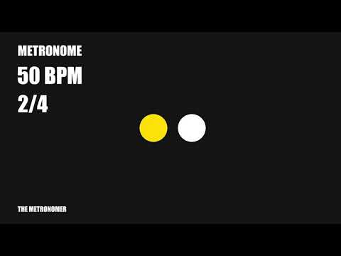 50 BPM Metronome 2/4 Time Signature