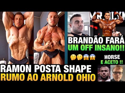 RAMON MOSTRA SHAPE INCRIVEL - BRANDÃO FORA DO ARNOLD OHIO PARA FAZER UM OFF PESADO E MAIS