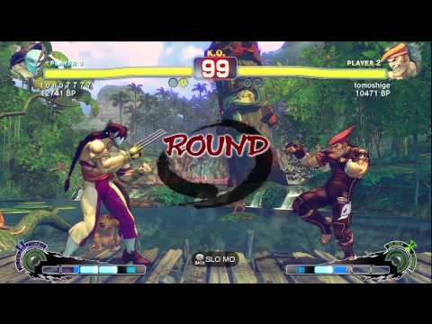 tomoshige [Adon] vs t o n o 7 7 7 7 [Vega] SSF4 Japanese Online Ranked Matches - TRUE-HD