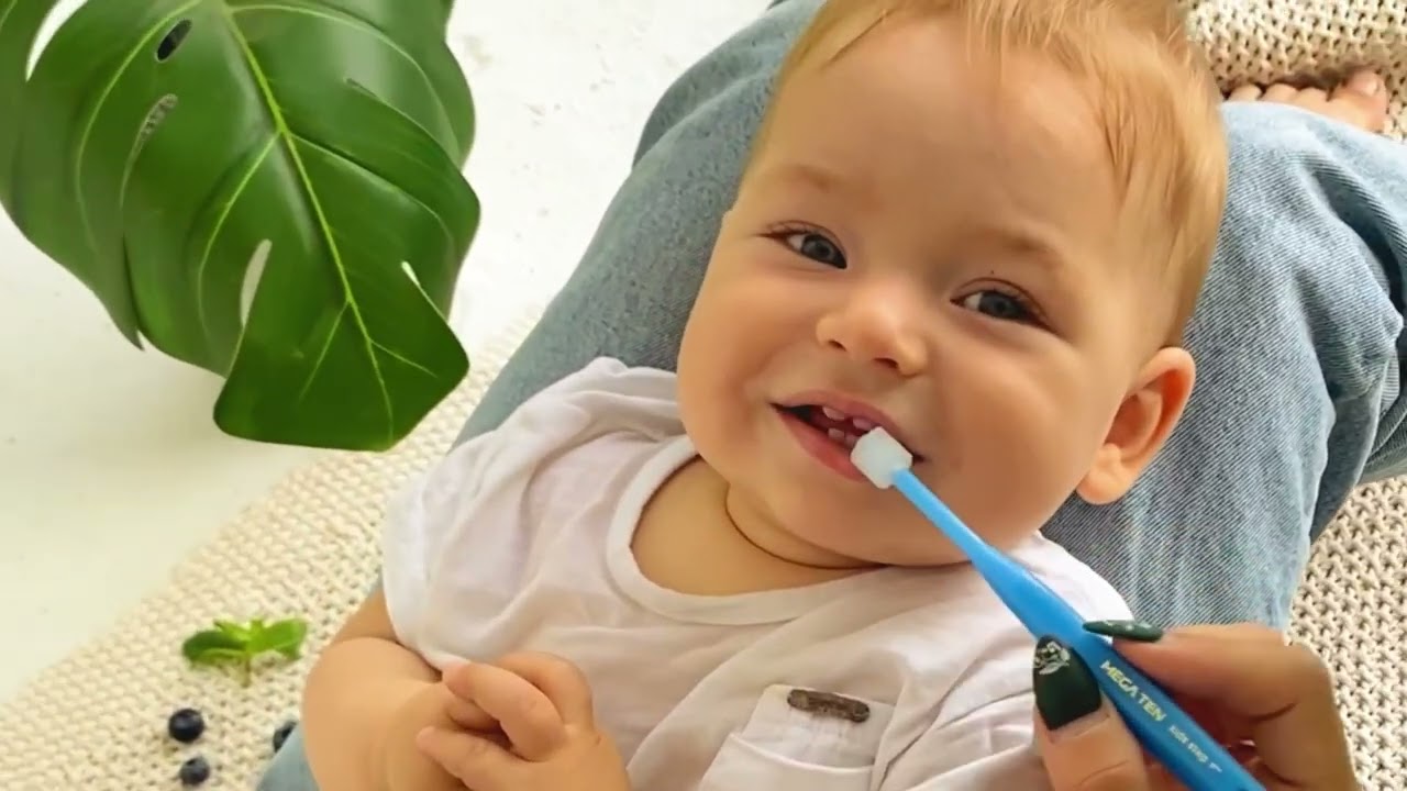 Детская зубная щетка MEGA TEN Step 2 (2-4 года) синяя