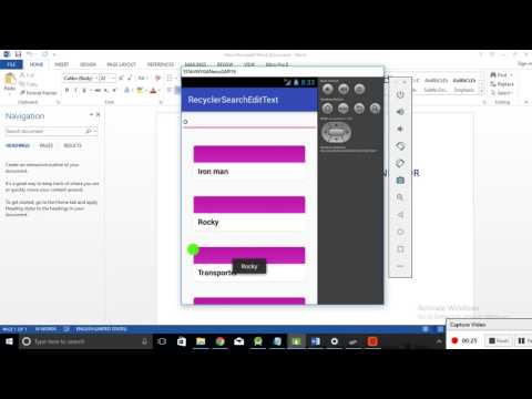 android recyclerview search filter functionality