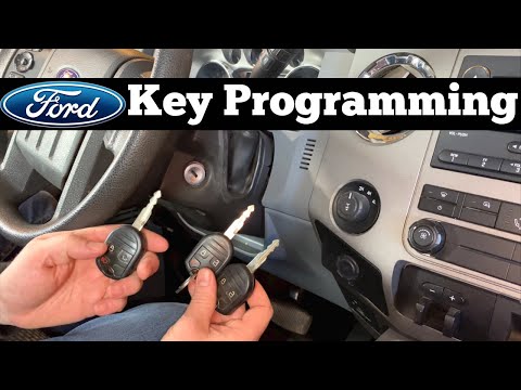 How To Program A 2011 - 2016 Ford F250 - F550 Remote Key - Super Duty Key Fob Programming F350 F450