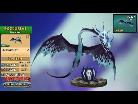 Gloomshadow (New Exclusive Thornridge) - Max Level 124 | Dragons: Rise of Berk