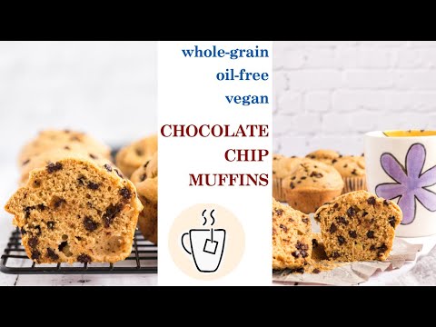 Vegan Chocolate Chip Muffins (Oil Free) || Easy & Delicious || Dreena Burton