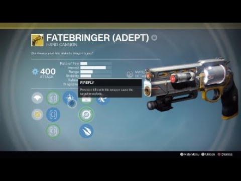 Destiny 1 Exotic Adept Elemental Raid Weapons