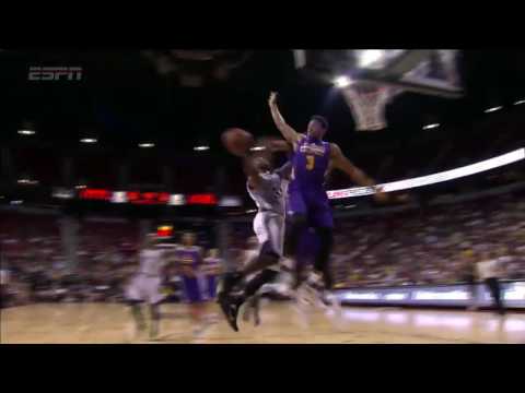 Larry Nance Jr Blocks Buddy Hield  Lakers vs Pelicans  July 8, 2016  2016 NBA Summer League