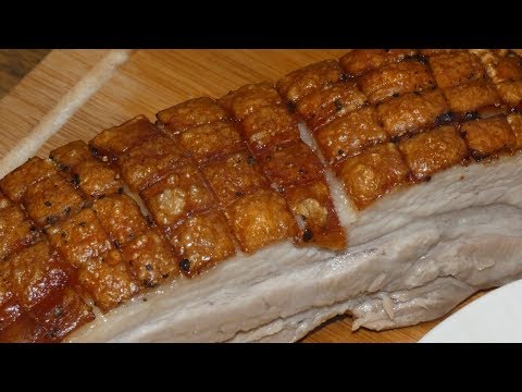 Knuspriger Schweinebauch aus dem Backofen