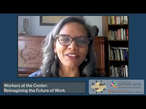 2021 Pop-Up Institute: Keynote Address by Sarita Gupta: Workers at the Center