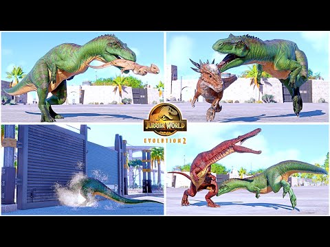 Megalosaurus All Perfect Animations & Interactions 🦖 Jurassic World Evolution 2 - JWE