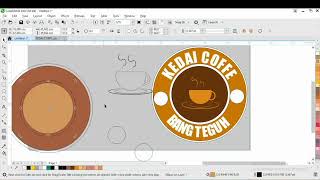 Download lagu Cara membuat logo kedai coffee di coreldraw mp3