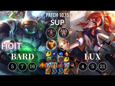 DWG Hoit Bard vs Lux Sup - KR Patch 10.15