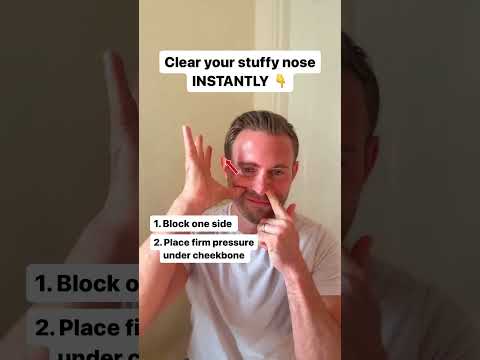 How to clear your stuffy nose (INSTANTLY)