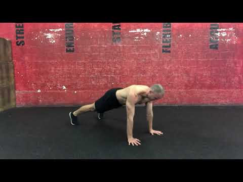 Pushup plus alternating reach