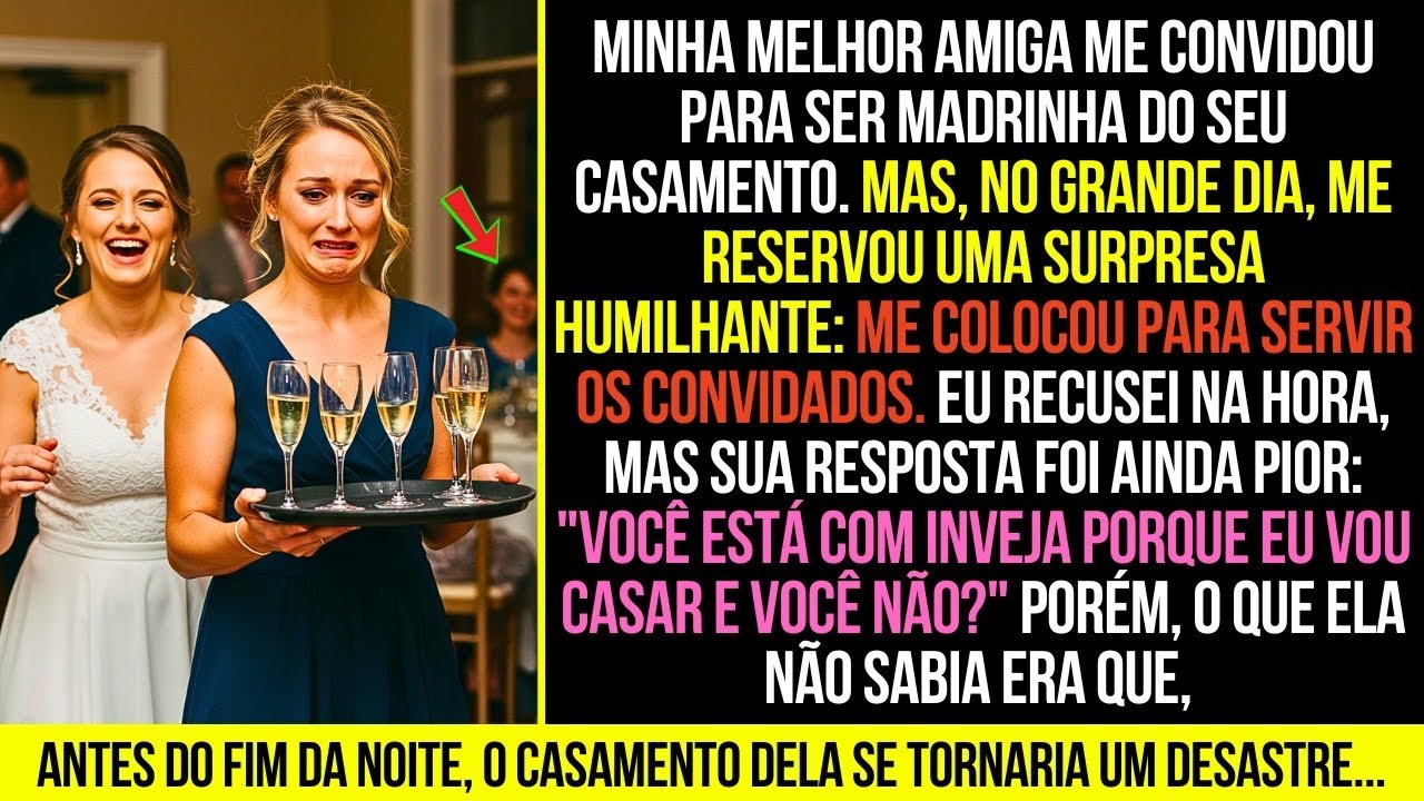 Minha Melhor Amiga me Convidou Para Seu Casamento, Mas Apenas Para Servir os Convidados...