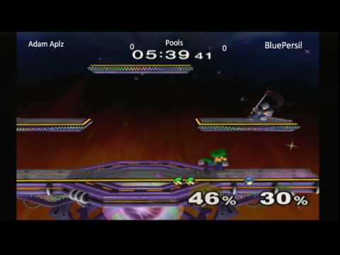 Dublin Rising #2 - Adam Aplz (Luigi) vs Blue Persil (Marth) - Melee Pools