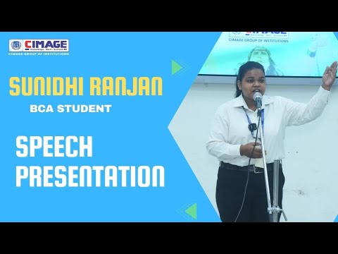 Sunidhi Ranjan BCA Student, Speech Presentation for Krantitirth Program