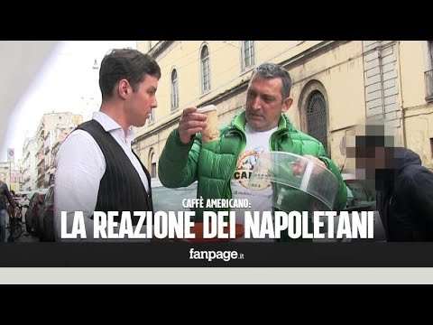 Neapolitans' Reactions to Americano Coffee [CANDID CAMERA]