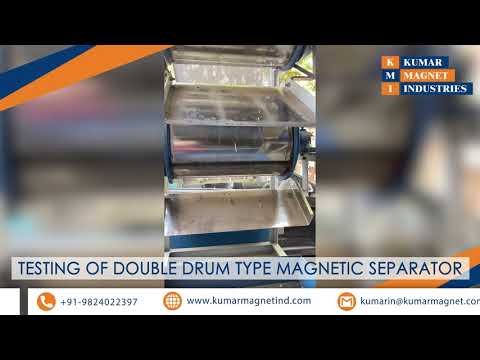 Double Drum Type Permanent Magnetic Separator